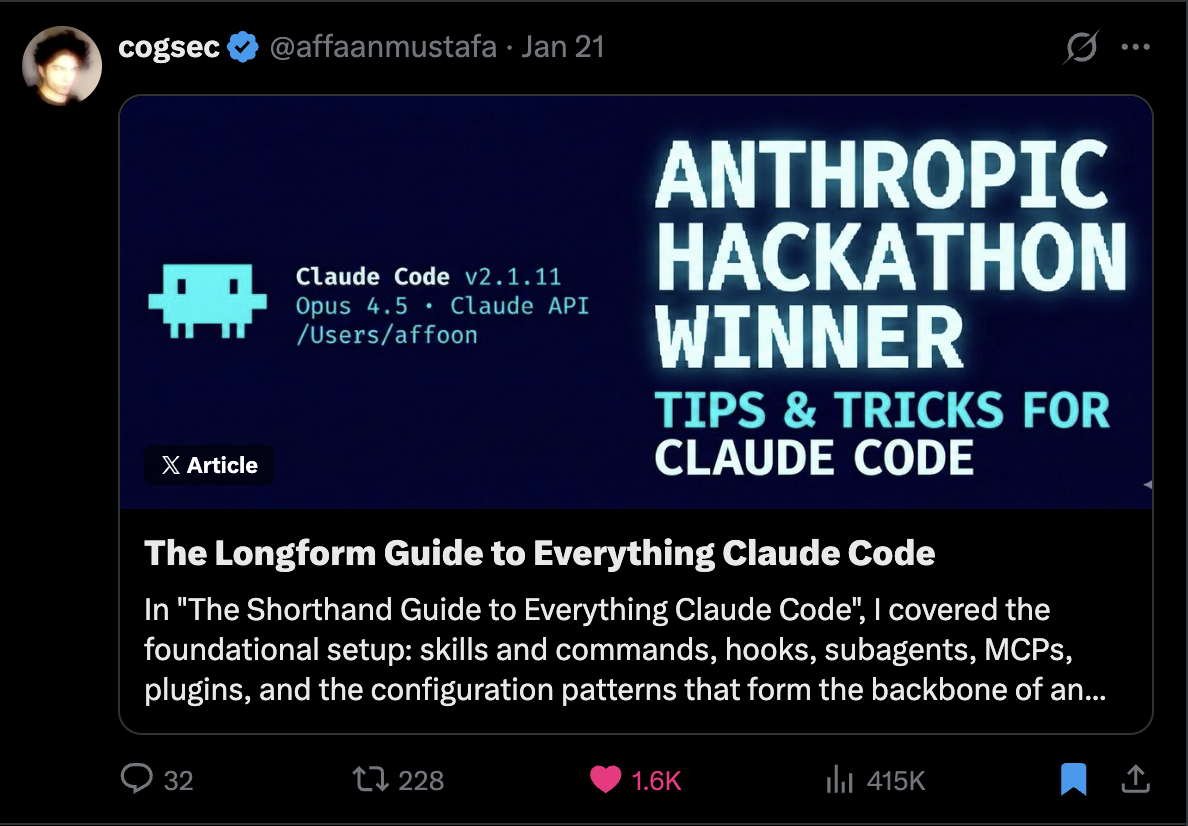 The Longform Guide to Everything Claude Code