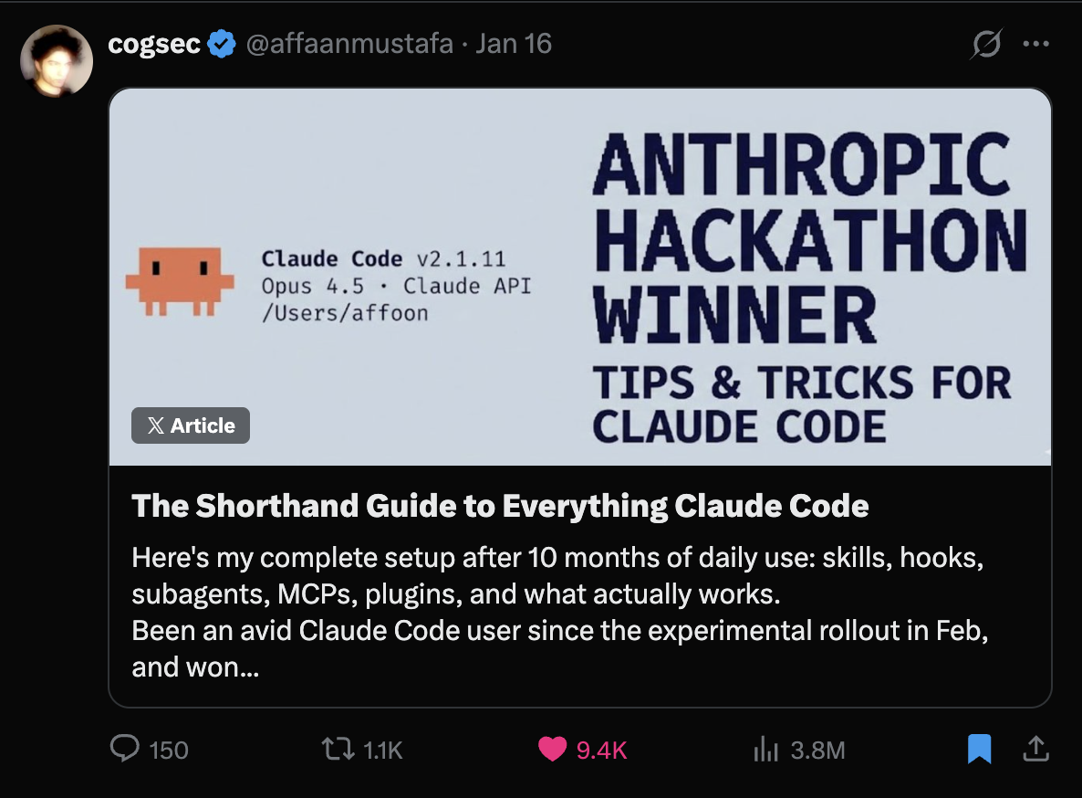 Everything Claude Code Kısa Rehberi