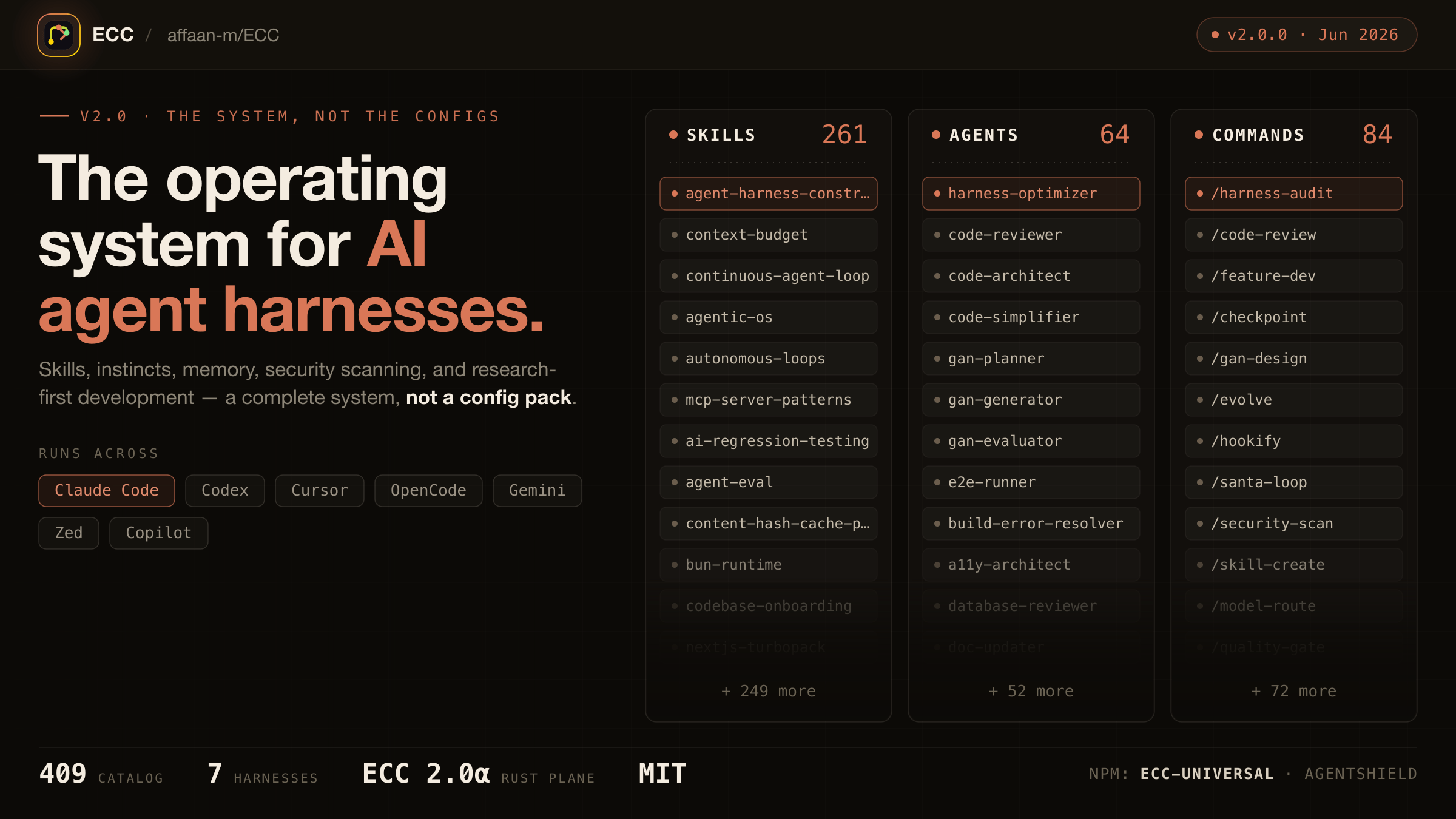 ECC - el sistema operativo nativo del harness para trabajo agentivo